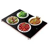 Elektrisches Warmhaltetablett, Buffets Server Smart Warm Dish Elektrische Speisenwärmerplatte, perfekt für den Familiengeb