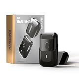Der The Handyman™ von MANSCAPED™: Reise-Rasierapparat, Leichter akkubetriebener elektrischer Rasierer mit USB-C-Ladekabel für unterwegs, Abwaschbar, Langhaartrimmer und Folienscherkop