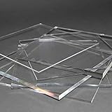 nattmann Acrylglas Zuschnitt PLEXIGLAS® Zuschnitt 10-25 mm Platte/Scheibe klar/transparent (10 mm, 300 x 300 mm) - nach Maß/Wunschmaß mög