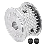 sourcing map 3M32 Zähne Zahnriemenscheibe Zahnriemenantrieb Zahnrad mit M5 Schraube 8mm Bohrung für Gürtel 3D Drucker CNC