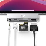 elago Type-C Pocket Pro Hub 5 in 1 Adapter Kompatibel mit iPad Pro, MacBook, Galaxy S10 und meisten USB-C Geräten - 4K HDMI, USB-C PD Laden, 3.5mm Audioanschluss, SD and Micro SD Slot (Silber)