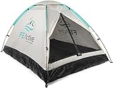 FE Active – Zelt für 1 bis 2 Personen mit Fliegengitter am Eingang, schnell und einfach aufgebaut, wasserabweisend für Zelten, Rucksackurlaub, Wandern, Radtouren | In Kalifornien, USA entw