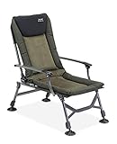 Anaconda_P876C_black Unisex – Erwachsene Anaconda Rock Hopper Carp Chair (Karpfenstuhl/Campingstuhl), Schwarz-Grau-Grün, Sitzfläche: ca. 50 x 50