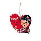 Valentinstag-Herz-Ornamente aus Holz zum Aufhängen, süße herzförmige Verzierungen, Vintage-Valentinstag-Hängegeschenk für Valentinstag-Hochzeitsfeier-Dekorationen Wohnzimmer Schränke (E, One Size)