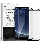 (2 Stück) Schutzfolie für Panzerglas für Samsung Galaxy S8, 9H Härte Panzer Schutz Glas, 3D-Volle Bedeckung Keine Blasen Anti-Kratzen Folie, HD Klar Panzerfolie Displayschutz Schutzglas für Samsung S8