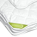 Beautissu ganzjahres Bettdecke 200x200 cm – Warme Microfaser Schlafdecke für Allergiker geeignet – Atmungsaktive Steppdecke für das ganze Jahr - BeauNuit MD
