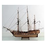 RIBONI 1/50 Klassischer Holzmodellbausatz Für Das Segelboot Rattlesnake 1782