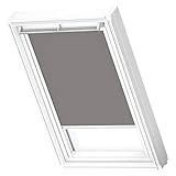 VELUX Original Dachfenster Verdunkelungsrollo für FK06, Grau, mit weißer Führung