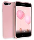 MyGadget Hülle Gummiert für Apple iPhone 7 Plus | 8 Plus - Schutzhülle Case mit Soft Touch Silikon Finish - Handyhülle Cover Stoßfest in Pastell R