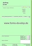 Bestellungen, Aufträge, Auftragsvordruck, PDF A4-H S
