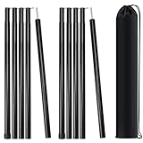 MI CASA Teleskop Zeltstangen 2er Set, Zeltstange Teleskopstange für Campingzelte, Zeltstangen Alu Aufstellstange 50-200cm Verstellbare Stangen für Sonnensegel & Tarps, Leichtgewicht, Inkl. Trag