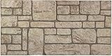 IZODEKOR 3D Steinoptik Fassadenverkleidung – 50x100 cm, 2 cm Dicke, Selbstklebende Styropor Wandpaneele für Innen und Außen, 1 Stück | Antike Sp