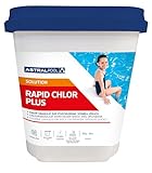 Astralpool Rapid Chlor Plus Granulat 5 kg, schnell löslich zur Chlorschock für Pool, Schwimmbad, Whirlpool, Spa oder Aufstell Minipool zur Algenbekämpfung oder Pooleröffnung im Frühj