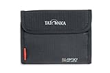 Tatonka Euro Wallet RFID B - Geldbörse mit TÜV-geprüftem Blocker - Bietet Platz für 4 Kreditkarten - Mit Sichtfenster, Münzgeldfach und extra Reißverschlussfach - Schützt vor Datenklau, Schw