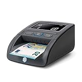 Safescan 155-S — Automatischer Falschgelddetektor, der Banknoten an vier Positionen mit einer Genauigkeit von 100% verifiziert — Für mehrere Währungen, 112-0668, 26.6 x 20.6 x 10
