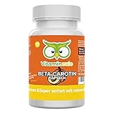 Beta Carotin Kapseln - 50.000 i.E. / 30mg - hochdosiert - Qualität aus Deutschland - laborgeprüft - vegan - ohne Zusätze - natürliches Vitamin A - kleine Kapseln statt Tabletten - Vitamineule®