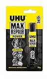 UHU Max Repair POWER Tube – Extra starker Reparaturkleber ohne Lösungsmittel für alle Materialien – Für innen und außen – 1 x 20 g
