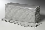 Papier-Falthandtücher / Falthandtücher / Papiertücher /Papierhandtücher / Zick-Zack-Faltung / 5.000 Blatt / naturfarben / 25 x 23