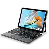ALLDOCUBE 2 in 1 Tablet PC, Tablet PC mit Tastatur Windows 11,Tablet Laptop 10.5 Zoll,Celeron N4120,8GB RAM,128GB SSD, FHD IPS Display1920x1280,2.4G+5G WiFi,Bluetooth,Type C,HDMI, QWERTY