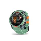 Garmin Instinct 3 45mm AMOLED – Robuste, wasserdichte GPS-Smartwatch mit brillantem 1,2' AMOLED-Display und LED-Taschenlampe für Outdoor, Laufen, u.a. – mit Pulsmessung und vielen smarten F