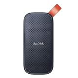 SanDisk Portable SSD 2 TB (externe Festplatte mit SSD Technologie 2,5 Zoll, 520 MB/s Übertragungsraten, robustes Laufwerk, robuste Befestigungsschlaufe aus strapazierfähigem Gummi) g