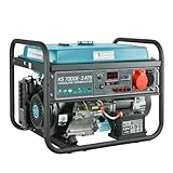 Könner & Söhnen KS 7000E-3 ATS Stromerzeuger, 13 PS 4-Takt Benzinmotor, E-Start, Notstromautomatik, 1x16A (400V/230V) Generator, Automatischer Spannungsreg