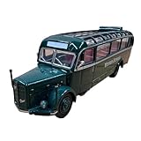 CHENXIAOLAN Miniaturmodelle 1:87 Österreichisches Post-Klassiker-Vintage-Bus-Emulationsauto-Delikatessenmodell Statisches Sammlerspielzeug Geschenk Fertig