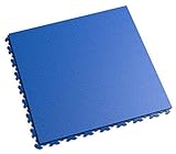 Fortelock PVC Vinyl Bodenfliese | PVC Fliesen Garage | Garagenboden | Werkstattboden | Invisible Snake (Hohe Belastbarkeit) 2030 (Blau)
