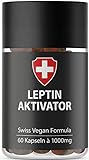 Leptin Aktivator Kapseln hochdosiert für Leptin Diät | Höchste Qualität von Active Swiss | Leptin Stoffwechsel Diät | Natürliche Diätunterstützung | Schlank in 21 Tagen Leptin abnehmen | H