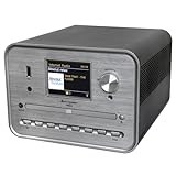 Soundmaster ICD1050SW Stereoanlage Internetradio WLAN 2,4/5 GHz DAB+ Bluetooth CD-Player USB MP3 APP Farbdisplay Weck