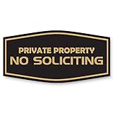 Private Property No Aufforderung Schild 9' x 4.5' - Large schwarz/g