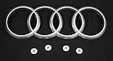 Audi 4H0103940 Motorabdeckung Schriftzug Emblem Logo Ringe *** Länge: 16,5 cm ***