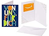 Amazon.de Geschenkgutschein in Grußkarte (Von uns für dich - blau)
