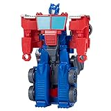 Transformers Spielzeug EarthSpark 1-Step Flip Changer Optimus Prime, Action-Figur (10 cm), Roboterspielzeug, ab 6 J