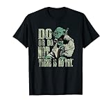 Star Wars Yoda Do or Do Not There is No Try Vintage Style T-S