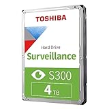 Toshiba 4TB S300 Surveillance HDD - 3.5' SATA Internal Hard Drive Supports up to 64 HD cameras at a 180TB/Year workload (HDWT720UZSVA)
