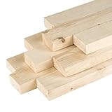 MyTimber® Holzlatten als Bauholz Dachlatten | Holz zum selber bauen | 4 x 6cm breit| Kantholz 2m lang | Holzlatte für als Konstruktionsholz für dein DIY-Projek