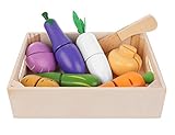 ISO TRADE Küchenspielzeug Obst Gemüse Schneiden Lebensmittel Set Messer Brett 11207