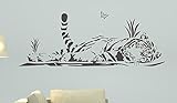 Wandtattoo 'Tiger Schmetterling', 130 x 49 + Rakel von mldigitaldesig