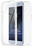 ONEFLOW Touch Case für Samsung Galaxy A5 (2016) Hülle beidseitig stoßfest, Schutzhülle vorne und hinten, 360 Grad Komplettschutz, Handyhülle transparent mit Display