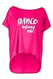 Winshape Damen Ultra leichtes Modal-Shirt MCT017 Defines me, Dance Style, Fitness Freizeit Sport Yoga Workout T, deep-pink, S