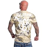 Yakuza Herren FU T-Shirt, Camouflage, L