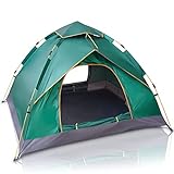 Iceberk Camping Zelt für 2-3 Personen | Pop Up Zelt mit Schnellaufbau Automatik für Festival, Campingplatz, Zelten und Co - Wurfzelt ähnlicher Aufbau in 60 Sek