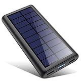 Trswyop Solar Powerbank 26800mAh,[2024 Intelligenter Steuerungs-IC] 2 USB Aufladen mit 4 LED-Anzeigen Externer Akku Ideal für Camping Outdoor Kompatibel mit iPhone 15/14/13 Pro Max,Samsung,Huaw