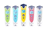 Veroval Baby 3-in-1 Infrarot-Thermometer, digitales Baby-Thermometer, ideal für Fiebermessung zu Hause, schnelle und genaue Messung der Körpertemperatur, berührungslos, Gelb