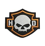 SUMA SHOP Harley-Davidson Patch H-D Skull Replik zum Aufbüg