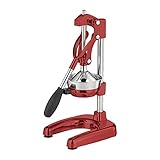 Cilio LIVORNO Granatapfel Presse, Saftpresse Manuell | rostfreier Edelstahl | Rot | Profi Fruchtpresse | Zitruspresse Handpresse für 25% mehr Saft | geringer Kraftaufwand | 18 × 25 × 48
