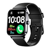 zaisia Smartwatch Damen Herren mit Telefonfunktion, 2.01' Zoll HD-Touchscreen Fitnessuhr mit Pulsuhr Schlafmonitor Schrittzähler, IP68 Wasserdicht Smart Watch für Android iOS