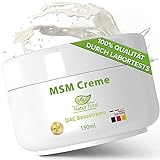 Natur Total MSM Creme organischer Schwefel - 150 ml – MSM Pulver MSM Schwefel in Basiscreme nach DAC Deutscher Apotheken Codex