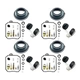 BWBVHRHZY Motorrad Vergaser Reparatur Kit Nadel Ventil Sitz Teile Membran Float Fit for Yamaha XJ600 SECA 1992-1998 XJ600S XJ 600S 600 S(4 Set)